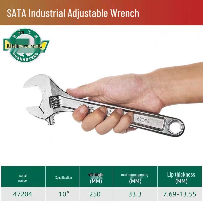 Jieko Sata Industrial Adjustable Wrench