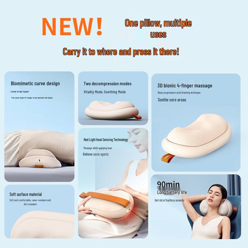 Breo Back 2M Lumbar and Back Massager CN Plug (adapter Included)
