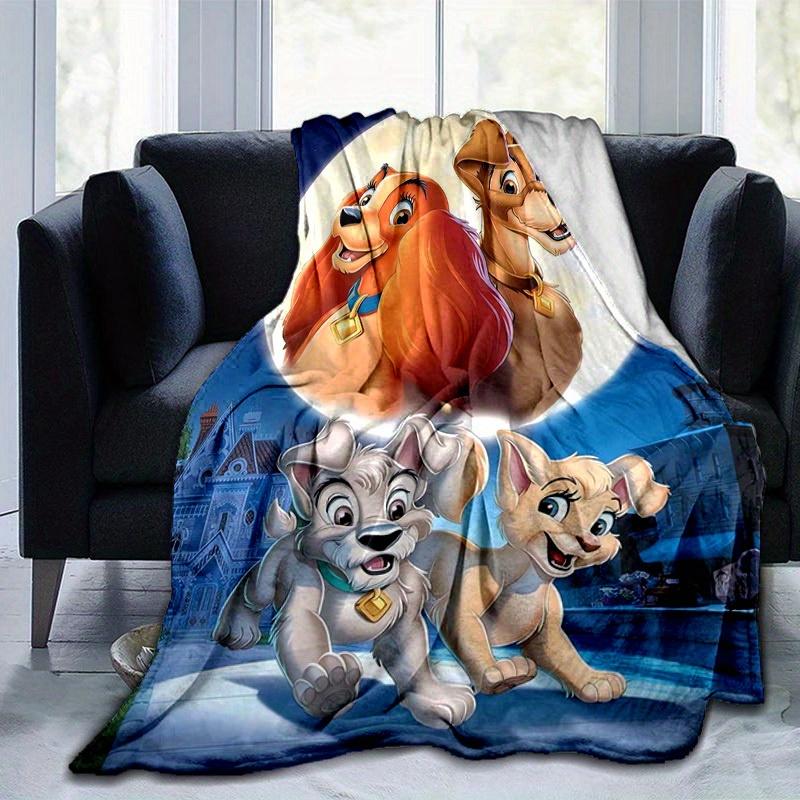 1pc, Lady & The Tramp Throw Blanket Soft & Cozy Home Decor for Couch, Bed, Car, Travel, Camping, Office Nap Perfect Gift for Lady