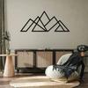 1pc Geometric Mountains Aluminum Composite Wall Art, Rustproof Home Decor Metal Wall Hanging for Living Room