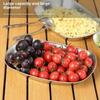 Vassoio portaoggetti retrò Lattina rotonda Desktop Disco Piatto per frutta snack pasticcini Piatto per dolci Caramelliera Strumenti per la conservazione degli alimenti per la cucina domestica