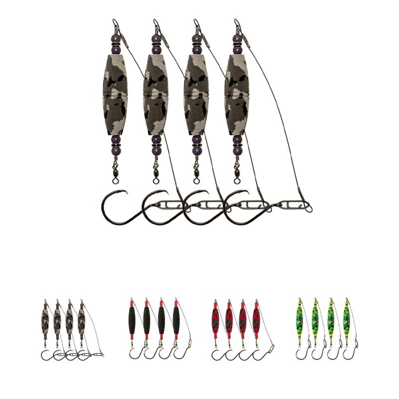

4PCS Rig Floats Kit Bobbers Fishing Floats With Hook, Fishing Floats Bobbers With Noise-emitation 3D