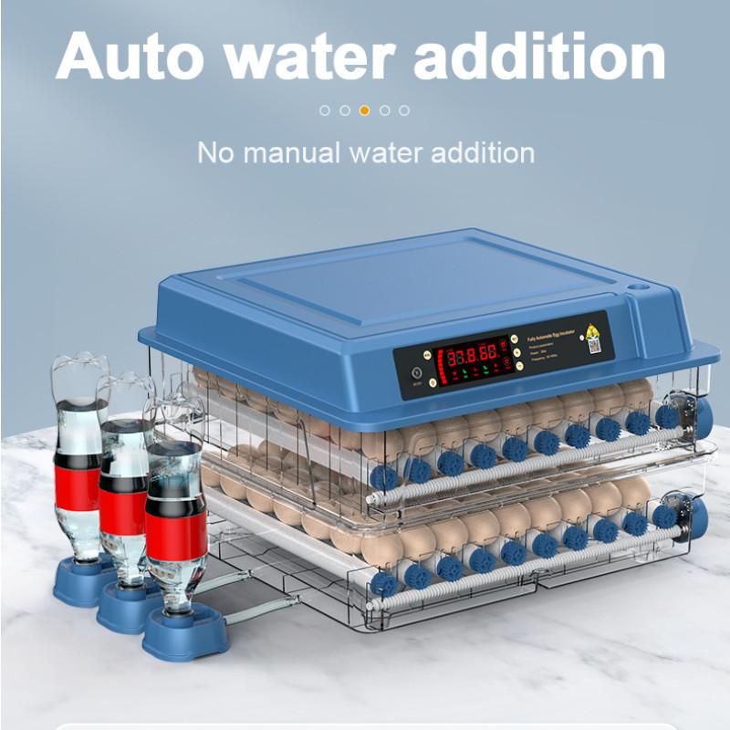 

3-in-1 Upgrade 42 Fully Automatic Turning Hatcher Tool Eggs Incubator Automatic Water Adding Double Air Duct Mechanism Egg Incubator