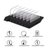USB-Ladestation, 6-Port-Universal-Desktop-Dockingstation mit abnehmbaren Leitblechen, Ständer-Organizer