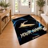 Cronulla Sharks Custom Name Personalized Rug Non‑Slip Doormat Floor Carpet Housewarming Birthday Gift for Family Friends