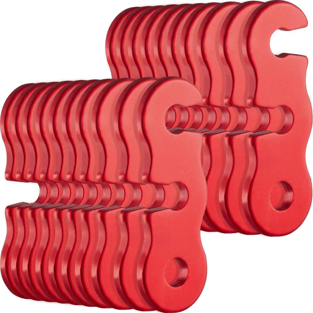 

20 шт. прочных алюминиевых натяжителей для легкой установки палатки — идеально подходит для кемпинга, походов и приключений на открытом воздухе 20pcs