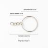 Aperture Keychain: DIY Handmade Metal Pendant & Iron Hanging Chain