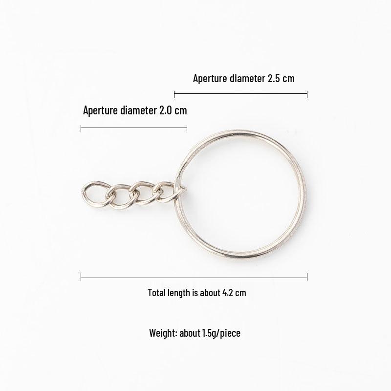 Aperture Keychain: DIY Handmade Metal Pendant & Iron Hanging Chain