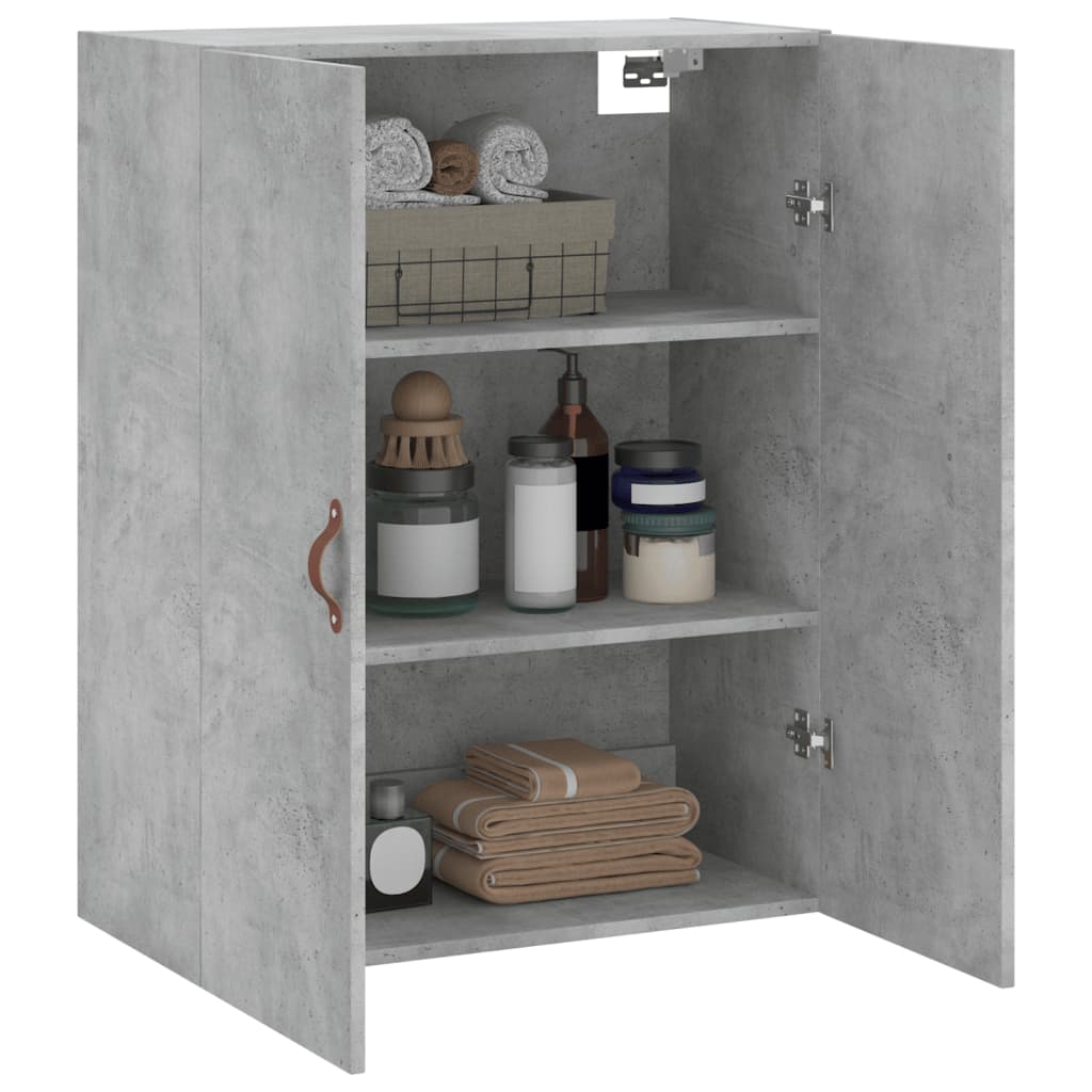Wall Mounted Cabinet Concrete Grey 69.5 x 34 x 90 cm
