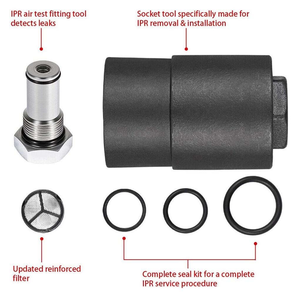 6.0 IPR Kleppen Dop voor 6.0L Motor Olie Rail Adapters Kit Hoge Druk Oliepomp IPR Kleppen met Afdichting