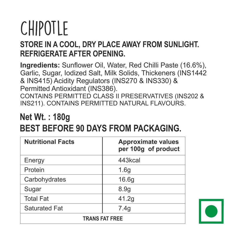 Chipotle Sauce (180 G), Chipotle Dip, Wingreens Farms
