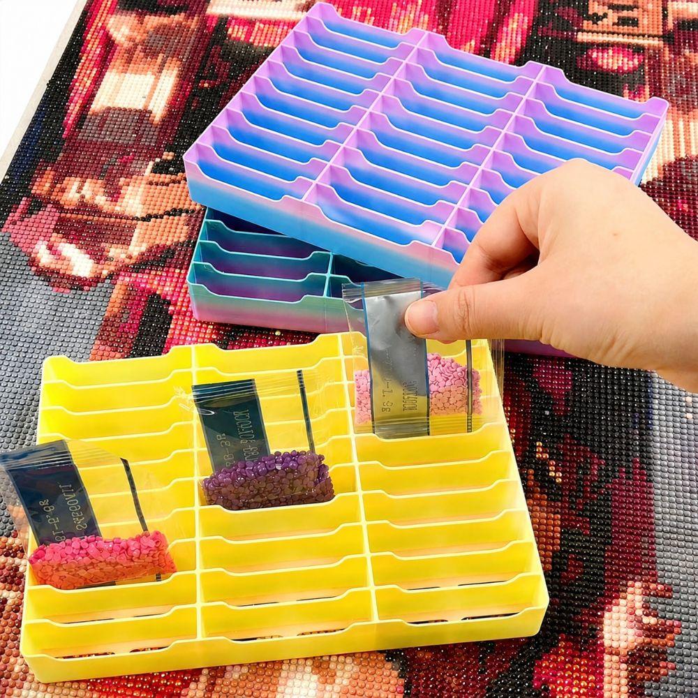 Gradient Color Diamond Painting Storage Case  for Craft Enthusiasts