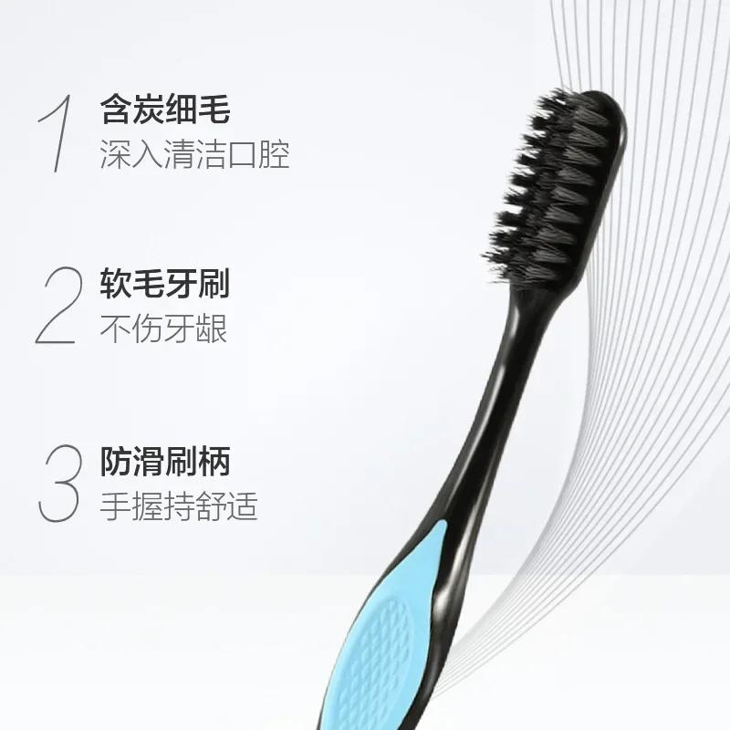 8 PCS Adult Toothbrushes Family Pack - Random Colors, Fine Bristle, Gentle for Gums, Oral Health Care Accessory