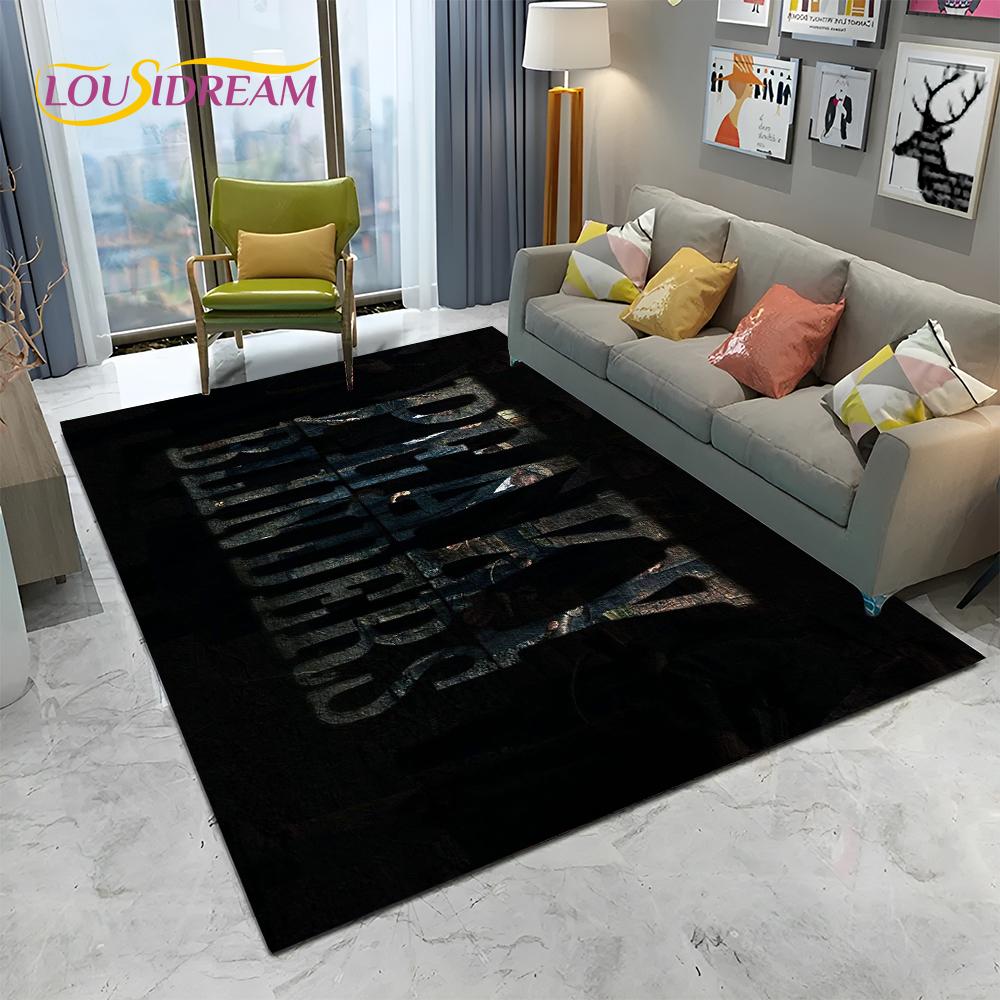 HD Tommy Shelby 3D P-Peaky Blinders Carpet Rug for Home Living Room Bedroom Sofa Doormat Decor,kids Area Rug Non-slip Floor Mat