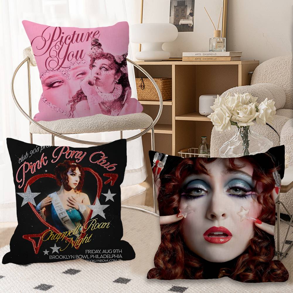 C-Chappell-Roan Bold-Glamorous 45*45cm Cushion Cover Pillow Cover Decor Pillowcase Home Pillowcase for Couch Pillow