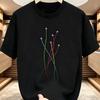 [Latest Style This Year] Multicolor Airplane Print Short Sleeve T-Shirt, Best Gift To Give