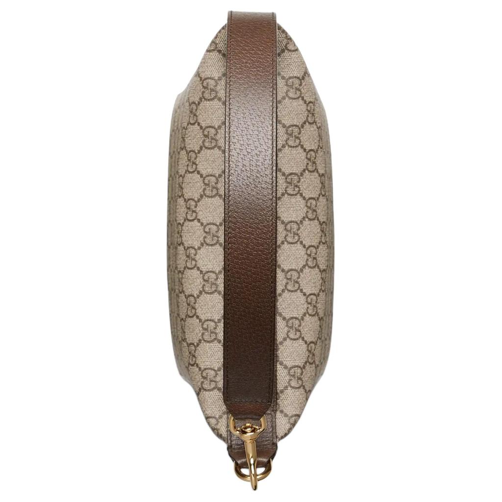 Gucci Ophidia Bandoulière Amovible Fermeture Éclair Sac à Main en Toile Suprême Monobretelle pour Femme Marron