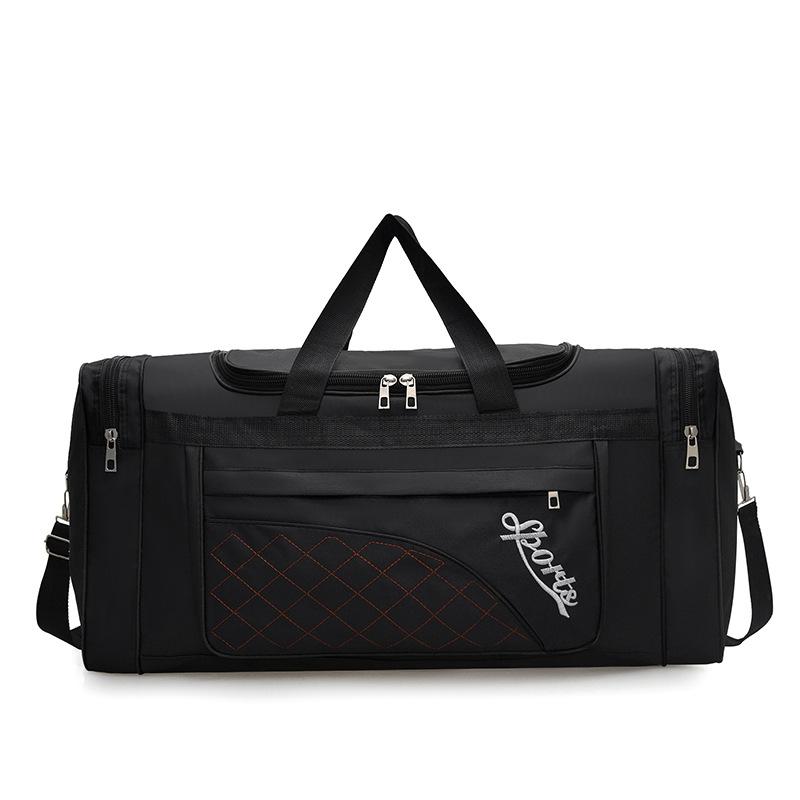 

Men s and women s short-distance travel bags, large capacity, multi-pocket classification, long moving bags, essential clothing storage, luggage bags чорний