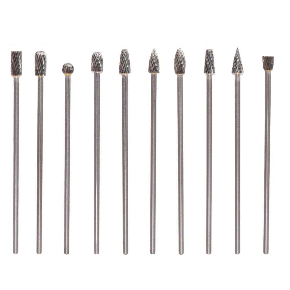 Double Cut Burrs Carbide Rotary Burrs 1 8 Inch Shank 100mm Long Burrs Deburring Tools High Abrasion Resistance
