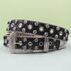 Trendiger Persönlichkeitsgürtel Freundin Punk Girl Chic Kopfnieten Strassgürtel Gothic Maisgürtel