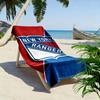 New York Rangers Team Logo Design Patterned beach towel quick dry perfect for travel outdoor sports jogging the beach and swimming