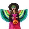 Bird Wings for Kids Gradient Color Costume Wings for Children Skin-Friendly Peafowl Costumes Colorful Wing for Halloween