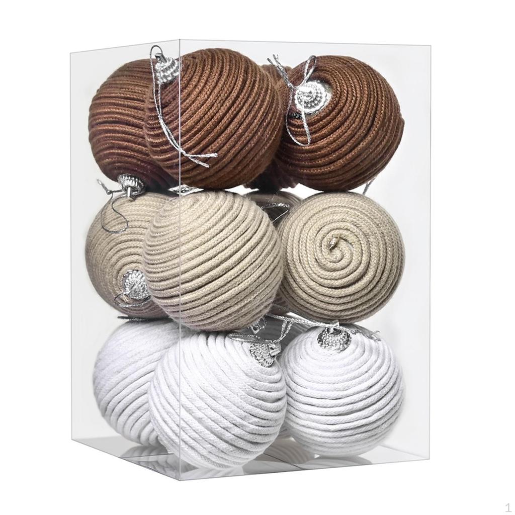 12 Pieces Christmas Balls Tree Decorations Pendants Home Thanksgiving Celebrations Party