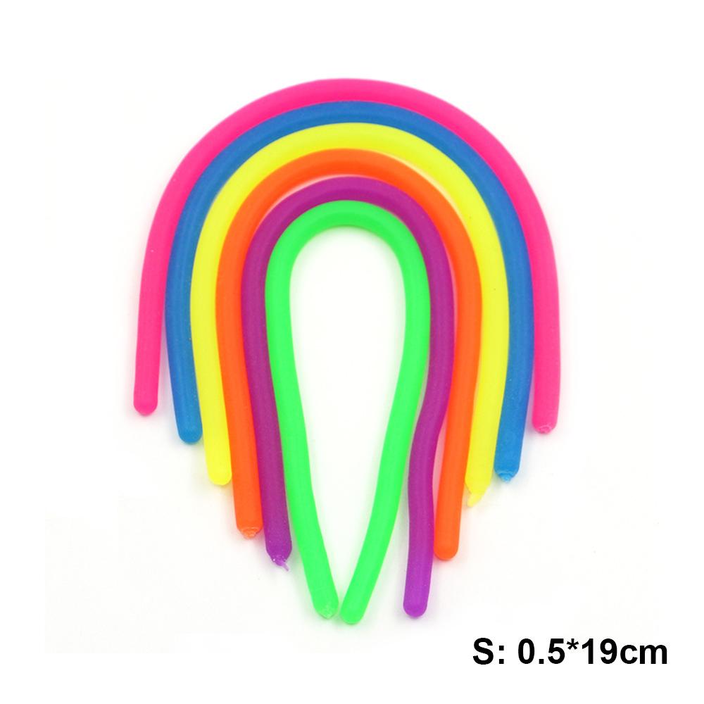 Silicone world Worm Noodle Stretch String TPR Rope Anti Stress Toys String Fidget Autism Vent Toys Decompression Toys Vent Toys