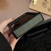 For Samsung Z Flip 5 6 7 Leather Case Pure Color 3 In 1 Hinge Protection Shockproof Cover for Samsung Galaxy Z Flip 3 4 5 6 7