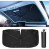 Windshield Sunshade Umbrella Car - [Vinyl Coating Heat Shield] Protect Car from Sun Rays & Heat Damage Keep Cool Protect Interio