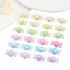 200Pcs Acrylic Beads Charms Solid Color Gradient Coated Beads For Bracelet Necklace Jewelry Making