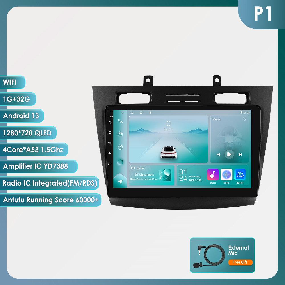Hizpo 8 Kjerner Carplay 4G 10.1'' Bil Intelligente Systemer Android Bilradio for Ford Transit Connect 2005-2014 Tourneo Connect Intelligent Skjerm DSP