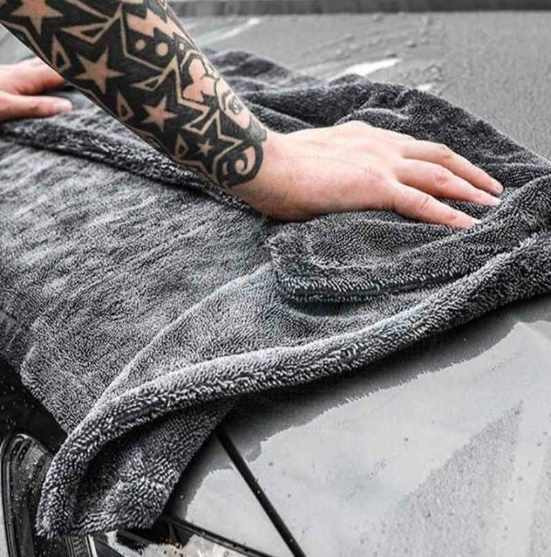 Korean Microfiber Car Wash Towel - Absorbent, Non-Shedding, Traceless