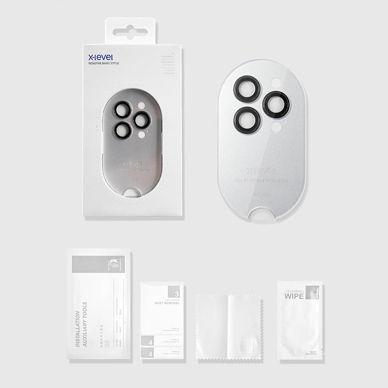 X-LEVEL AR Spotlight Series For Samsung Galaxy S23/S23+ Camera Lens Protector Set Night Shooting Mode