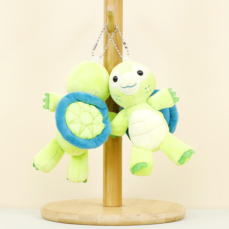 Fashionable Plush Turtle Keychain Adorable 12cm Turtle Bag Charm Cute Turtle Stuffed Animal Key Holder