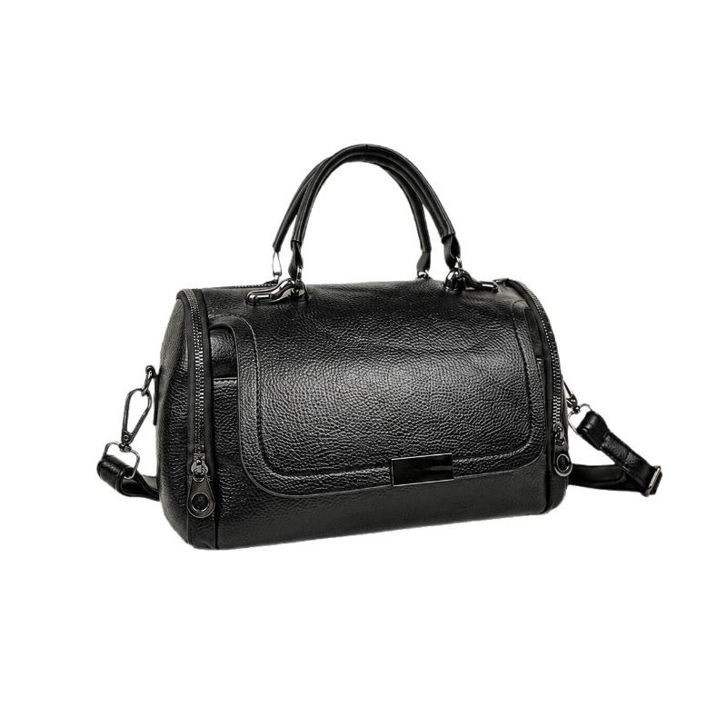 New Korean Version Easy To Fit Retro Shoulder Boston Pillow Bag Women's Handbag Large Capacity Oblique Span Bag Women