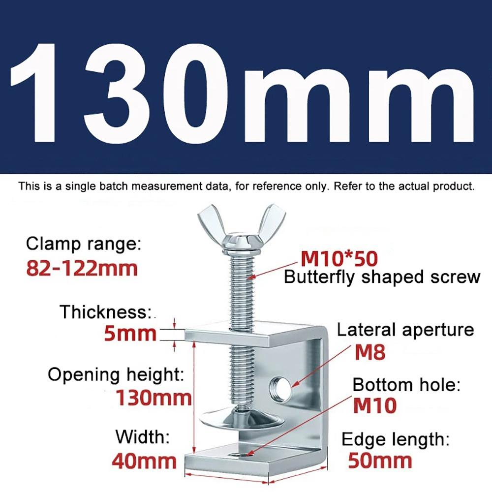 1Pcs Multiple Head Shapes U Clamp Galvanized Carbon Steel Clamping Device Durable C-Type Clip