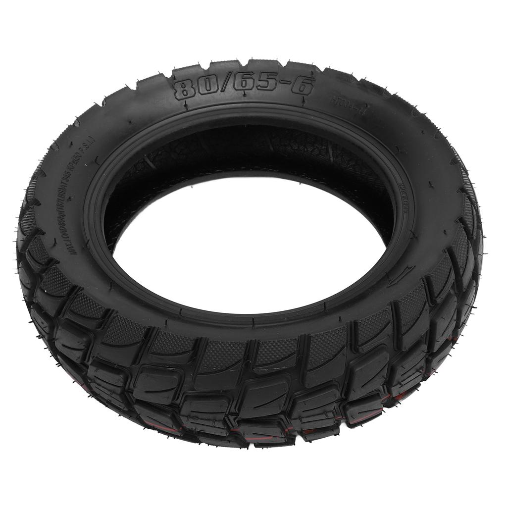 80 65‑6 Electric Scooter Outer Tire Thickened Rubber Anti Skid Shock Absorbing Scooter Off Road Vacuum Outer Tire for