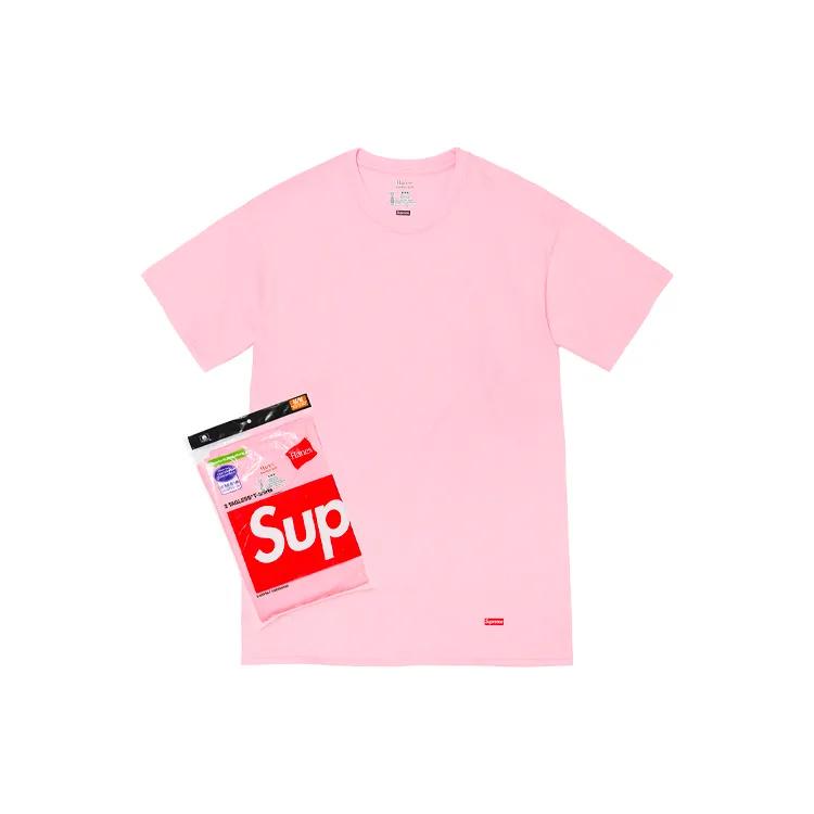 Supreme Hanes футболки без бирки, 2 шт. (унисекс) Футболки SUP FW21 137