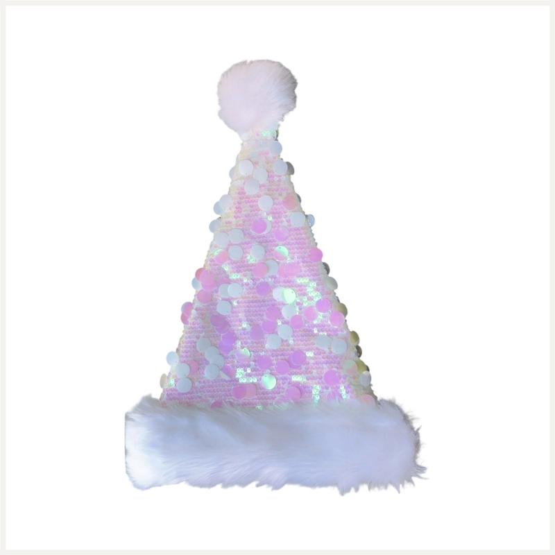 Christmas Sequins Santa Hats Holiday Cap Fashion Winter Accessory Christmas Costume Hat For Parties And Celebrations