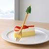 Weihnachtsgabel/Löffel, Langlebiger Edelstahl, mit Niedlicher 3D-Weihnachtspuppen-Dekor Besteck, für Festliches Zuhause Restaurant