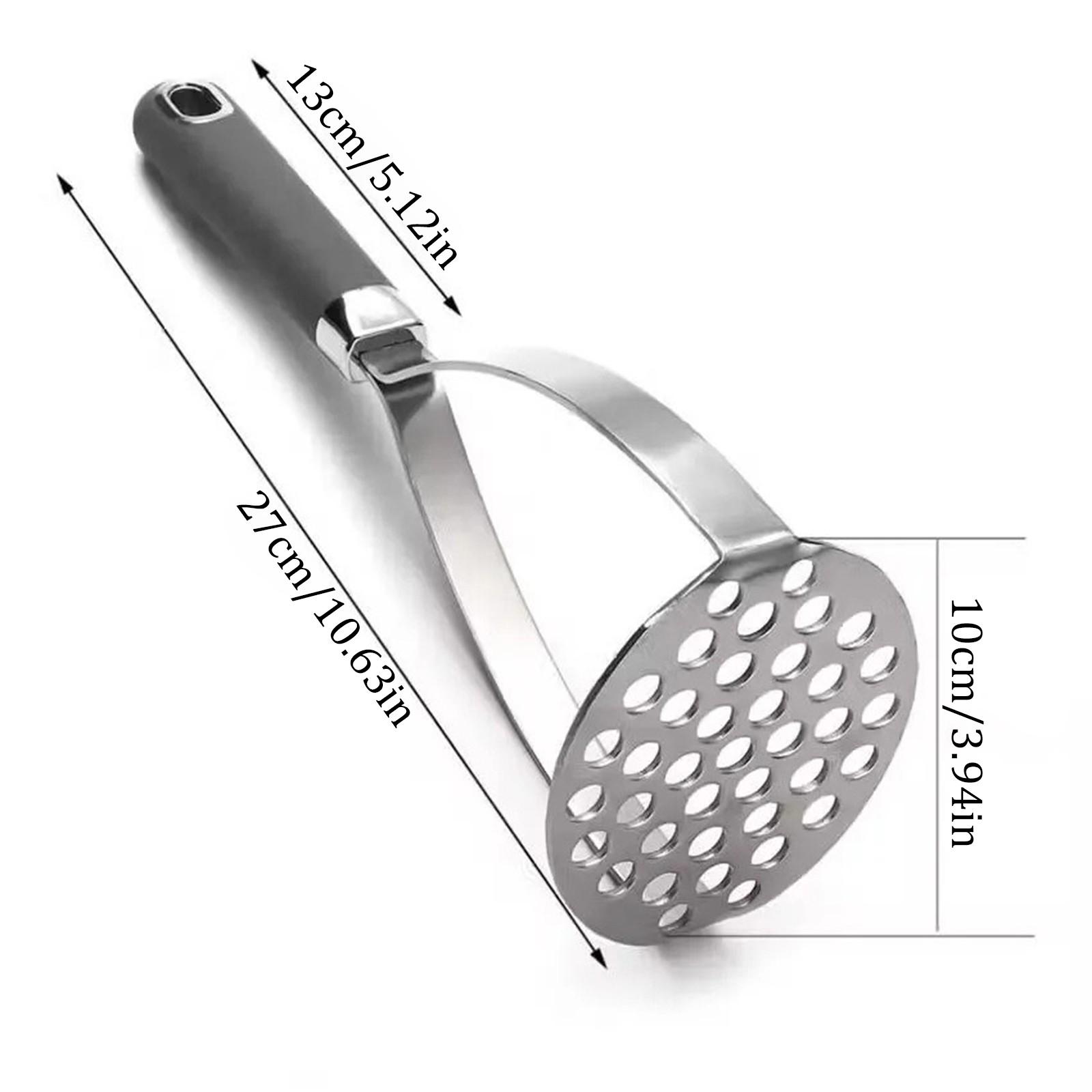 

Кухонный инструмент из нержавеющей стали для измельчения и прессования картофеля, ручная картофелемялка, измельчитель фиолетового картофеля One Size