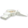 Parque Infantil de Espuma con Piscina 90x30 Boucle Blanco 200 Bolas: Blancos,Perlados,Beige
