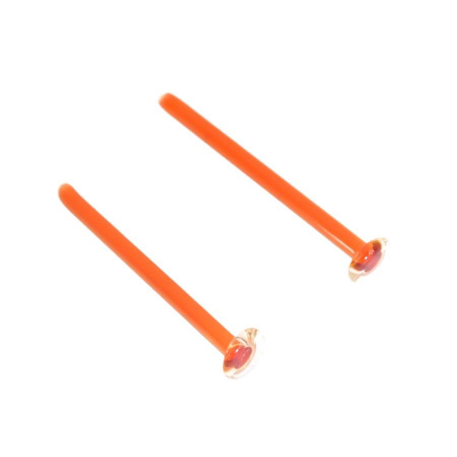 2024 Invisible Glass Ear and Nose Studs: Lead-Free, Nude, 0.8-2.0mm