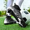 Men Football Shoes Society Cleats Resistant TF/FG Field Soccer Shoes Top Quality Sneaker Sport Wear Kids Studded Football Boots