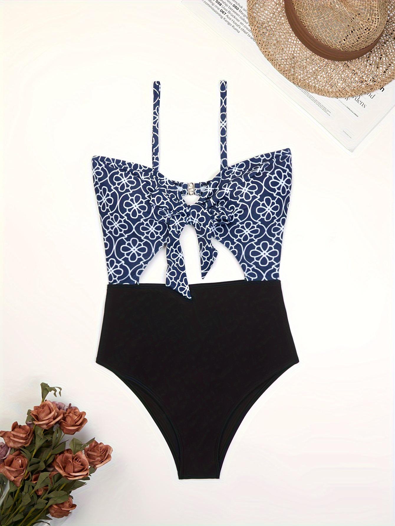 

Европейский и американский комплект бикини с бантом: Сексуальный сетчатый дизайн с вырезами Large