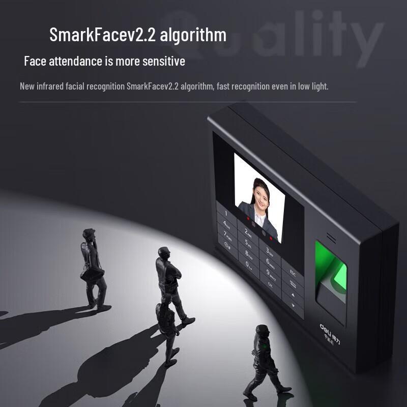 Deli Smart Multi-Function Attendance System CN plug (adapter included)