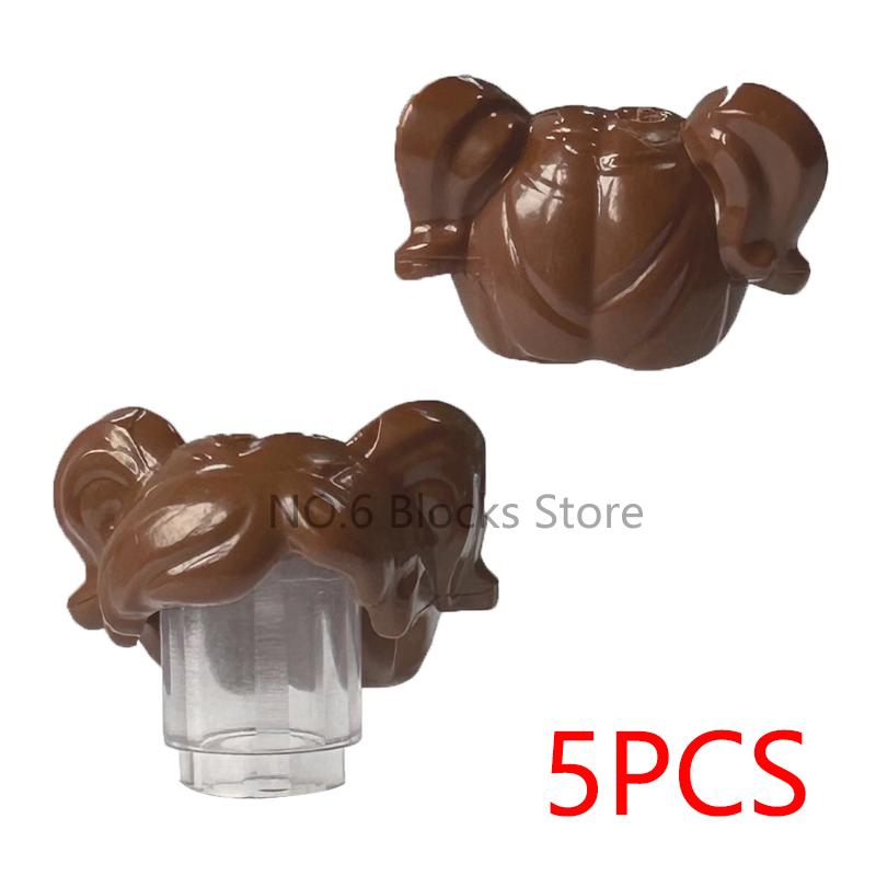 MOC City Small Particles Building Blocks Boys Girls Figures Accessories Curly Hair Beard Set Mini Bricks Toys Gifts For Kids G01