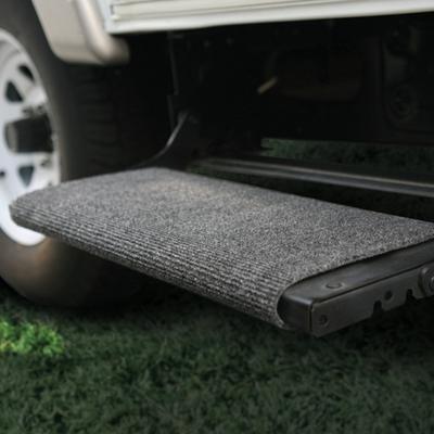 Weather-Resistant RV Step Rug Wrap Around Design Easy Flex-Tech Installation Durable Camper Accessory Outdoor Cleanliness