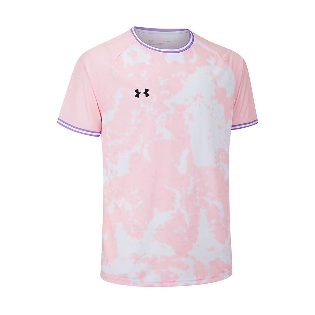 Under Armour Casual Breathable Jersey Short Sleeve T-Shirt Unisex Tops Pink 25500513-647